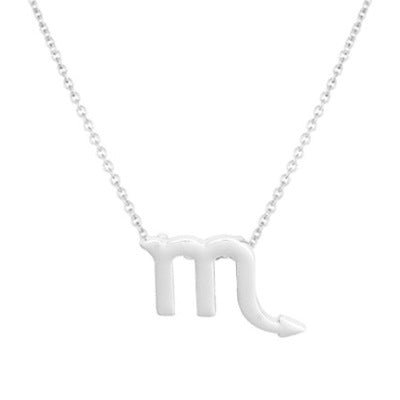 Necklace with 12 constellations chain