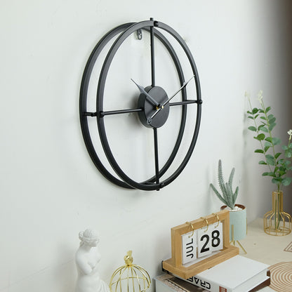 Luxury and Modern Wall Clock as Living Room Decoration