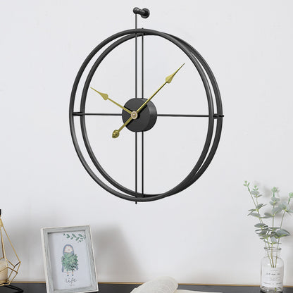 Luxury and Modern Wall Clock as Living Room Decoration