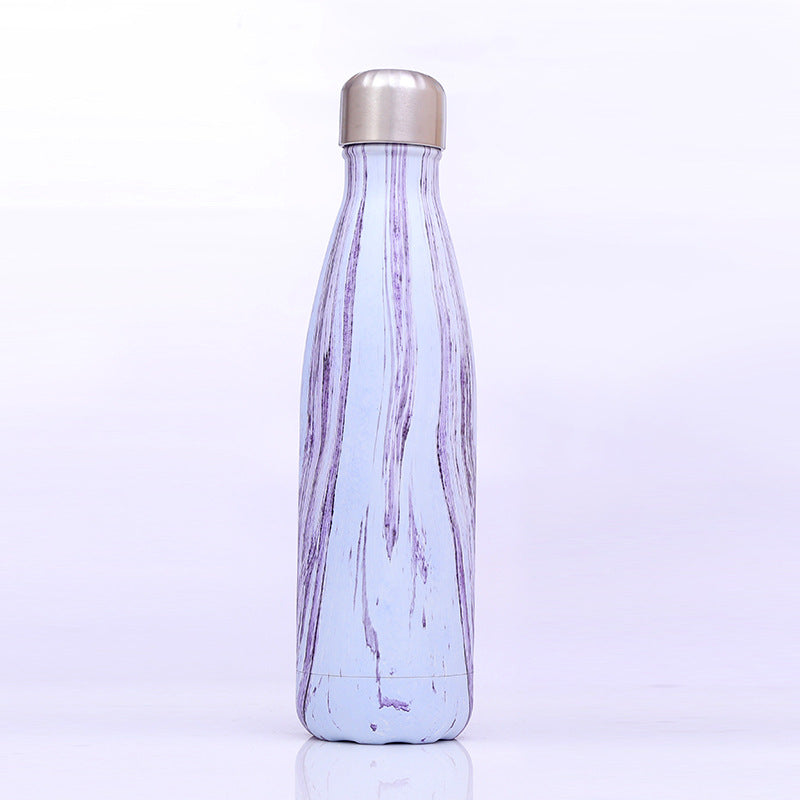 Marble Colour Thermos Stainless Steel Vacuum Water Bottle