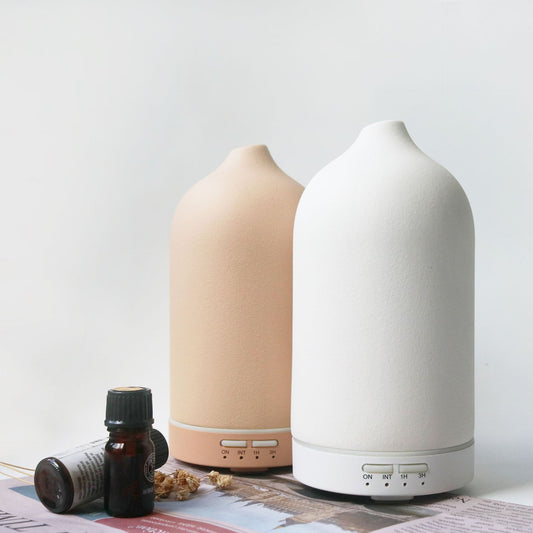 New ceramic aroma diffuser plug adapter spray 120ml diffuser 7 lanterns household aroma diffuser humidifier manufacturer