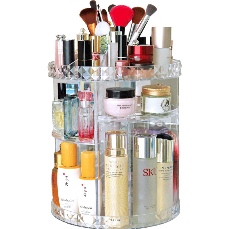 360 rotation cosmetics storage box